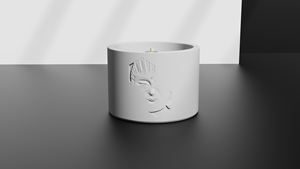 C&H - Portavelas Navideño Personalizado, Soporte Decorativo <span class=keywords><strong>para</strong></span> Farolillos, Cemento, Yeso, Ecológico, Hecho a Mano, Decoración del Hogar, Pilar - Product Image 4