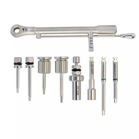 Kit d'instruments orthodontiques de classe I avec micro-implant, tournevis hexagonal externe et pièce à main standard à alimentation manuelle - En promotion