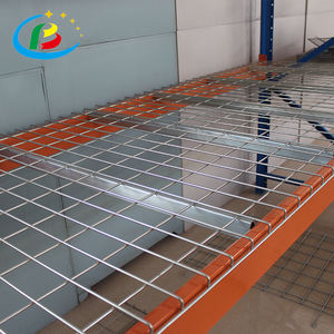 Palette métallique sur mesure en acier galvanisé de grande taille avec poutre à marches et grille métallique pour le transport et le stockage - Product Image 2