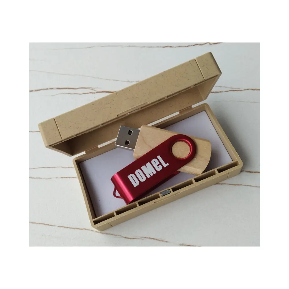 Op Maat Gemaakte Houten Twister Usb Flash Pen Thumb Drive Hout Memory Sticks Met Afbreekbare Plastic Doos Voor Promoties Geschenken Weggeefactie