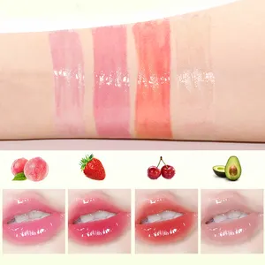 Baume à lèvres végétal Rouge à lèvres hydratant Base de fruits Bio Vegan Miel Rose Pêche Fraise Baume à lèvres
