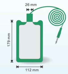 Bantalan pembumian pelat pasien elektrobedah netral sekali pakai, bantalan pembumian Esu elektroda netral <span class=keywords><strong>Bipolar</strong></span> dewasa - Product Image 1