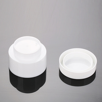 Pot cosmétique professionnel blanc en plastique sur mesure pour baume nourrissant pour la peau, avec crème, disponible en 5g, 10g, 15g, 30g, 50g, 80g