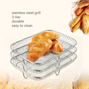 <span class=keywords><strong>Rejilla</strong></span> para <span class=keywords><strong>freidora</strong></span> <span class=keywords><strong>de</strong></span> <span class=keywords><strong>aire</strong></span> <span class=keywords><strong>de</strong></span> 3 capas, <span class=keywords><strong>rejilla</strong></span> apilable para asar, <span class=keywords><strong>rejilla</strong></span> para freír alimentos <span class=keywords><strong>de</strong></span> acero inoxidable 304 - Product Image 5