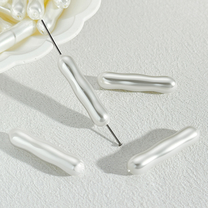 Bastone lungo Biwa perla forma irregolare allentato cilindrico Abs <span class=keywords><strong>perle</strong></span> distanziatore perline imitazione accessori per la creazione <span class=keywords><strong>di</strong></span> gioielli <span class=keywords><strong>collana</strong></span> - Product Image 3