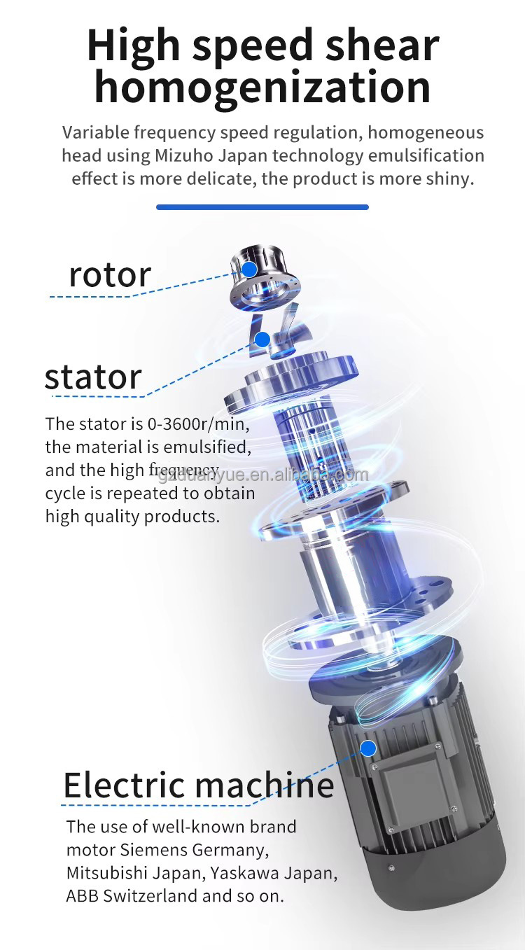 Aloe Vera Gel Vacuum Emulsifying Mixer - Efficient & Durable