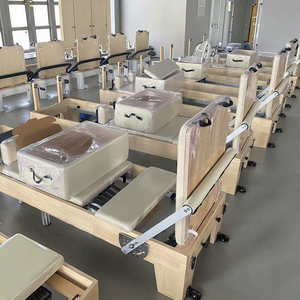 Peralatan Olahraga Pilates Reformer Kayu Oak Berkualitas Tinggi dari Studio Wood Pilate untuk Dijual - Product Image 1