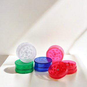 Máy xay thuốc lá bằng nhựa chất lượng cao, 3 phần, 60mm, in logo tùy chỉnh, bán buôn từ nhà máy - Product Image 2