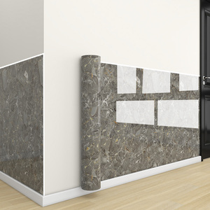 1.8mm厚さ自己粘着ピーリングと貼り付け防水大理石XPEフォーム人工大理石ボードPVCウォールステッカーロール - Product Image 5