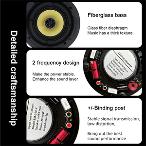 5 inch Surround loa âm thanh hệ thống Trần loa 8ohm mái loa cho phòng tắm nhà nền âm nhạc âm thanh 520-y - Product Image 5