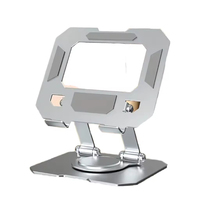 Support pour ordinateur portable et tablette en acier au carbone métallique OEM, rotation à 360 degrés, réglable, compatible avec iPad, pour bureau, maison, école, ordinateur de bureau