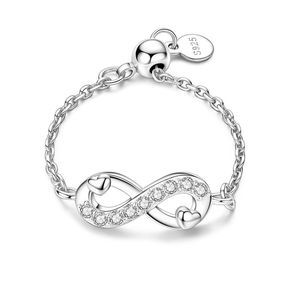 <span class=keywords><strong>Bague</strong></span> en or <span class=keywords><strong>rose</strong></span> ajustable en forme de cœur avec zircon pour femme, idéale pour les couples, mariage ou soirée - Product Image 6