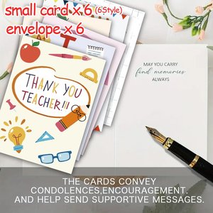 Set di <span class=keywords><strong>Biglietti</strong></span> di Ringraziamento Personalizzabili per il Ringraziamento, <span class=keywords><strong>Biglietti</strong></span> di Auguri Personalizzati per Insegnanti, Fornitori Educativi e Regali Scolastici - Product Image 3