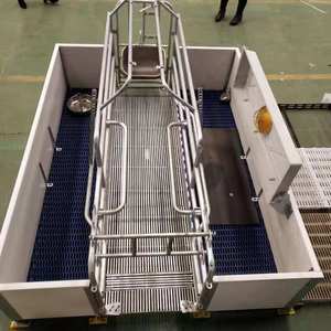 Phong cách Châu Âu farrowing <span class=keywords><strong>Crate</strong></span> cho lợn trang trại kim loại ấm gian hàng cho lợn nái mang thai piggery thiết bị để bán - Product Image 3