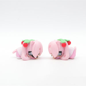 Figurine HESPER Mini <span class=keywords><strong>Sakura</strong></span> Snow Miku couchée, Figura PVC Anime, Jouets Gachapon en boîte surprise - Product Image 3