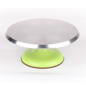 Baking Turntable 12 Inch Aluminum Alloy Top Plastic Base Round Cake Decorating Tool For Baking - Product Image 3