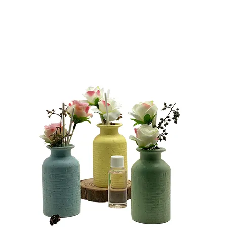 Botol keramik bata produk aroma dupa untuk rumah penyebar minyak esensial aromaterapi