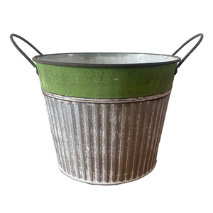 Vaso da fiori in ferro di metallo vaso da <span class=keywords><strong>giardino</strong></span> fioriera nordico personalizzato <span class=keywords><strong>amore</strong></span> per la natura secchio di zinco - Product Image 2