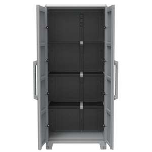 TERRY - 1002905 Armoire 2 portes avec 3 étagères modulaires 78x43,6x184,4 cm - EAN 8005646029059 CABINETS - Product Image 2