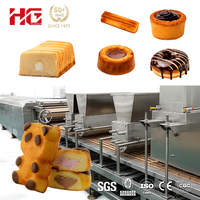 Ligne de production de gâteaux 3D entièrement automatique HG, solution clé en main pour la production de gâteaux originaux, ligne de production de gâteaux en forme