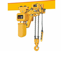 Vente flash : Palan électrique à chaîne mobile portable de 1 tonne pour le levage de matériaux sur chantier