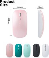 Souris Bluetooth mode optique décorative ordinateur souris sans fil mince noir et or aaa souris sans fil sans batterie