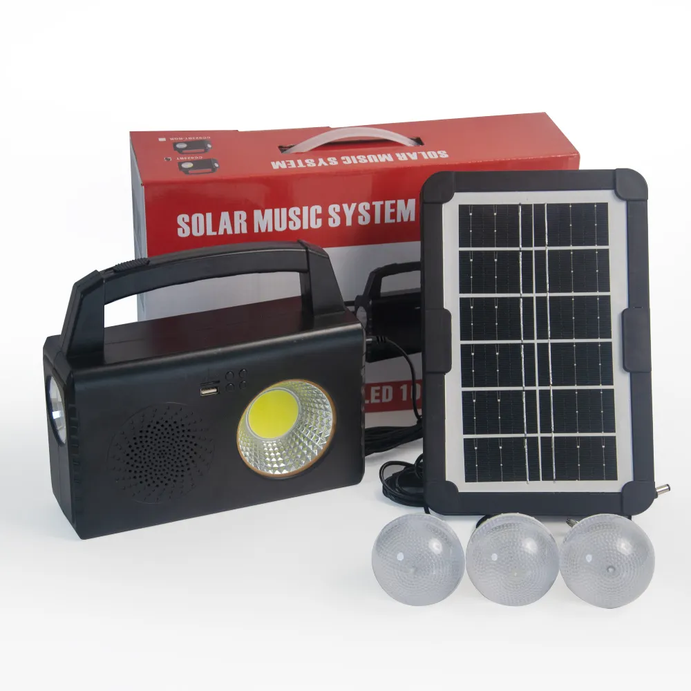 Haupt beleuchtung USB-Aufladung Bluetooth Mini Solar Light Kit Outdoor Green Energy Solar betriebenes LED-Licht