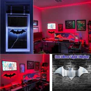 Lámpara Nocturna LED de Pared de 40CM con Diseño de <span class=keywords><strong>Batman</strong></span> de la Liga de la Justicia en 3D, Colorida, con Control Remoto - Product Image 4