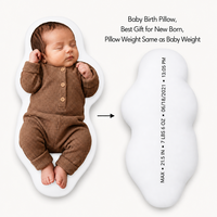 Coussin souvenir personnalisé du poids de naissance, coussin bébé imprimé avec photo sur mesure, cadeau souvenir idéal, MOQ 1 pièce, livraison directe, 10 ans d'expérience en boutique
