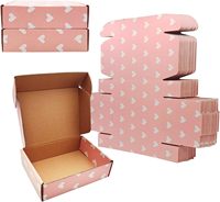 Boîtes d'expédition en carton ondulé kraft rose recyclables SIHENY en gros avec fermeture magnétique et impression quadricolore pour sous-vêtements