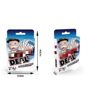 Carte à jouer avec Monopolys pour enfants et adultes, jeu de société de <span class=keywords><strong>poker</strong></span> amusant et éducatif, au prix de gros - Product Image 1