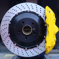 Système de freinage automobile amélioré, étrier de frein 6 pistons / étrier de frein 4 pistons 380 mm style fleur pour Ford Focus Explorer F150 Mustang
