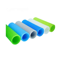 Tuyau ondulé double paroi en PE ignifuge, fabrication OEM/ODM, pour système de ventilation d'air frais et circulation d'air intérieur CVC