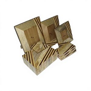 Marco de Fotos de Madera Estilo Árabe Hecho a Mano, Tamaño A4, con Caja para Joyas y Juego de Posavasos, Regalo de Boda, Decoración para el Hogar - Product Image 1