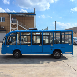 Bus touristique bleu, navette, voiture personnalisée, 14 passagers, vente directe d'usine, bus scolaire pour les visites de la ville - Product Image 2