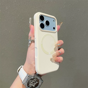 เคสโทรศัพท์ซิลิโคนเหลวแม่เหล็กสำหรับ iPhone 12 13 14 15 16 17 18 Pro Max รองรับการชาร์จไร้สาย ป้องกันแรงกระแทก  วัสดุซิลิโคนนิ่ม - Product Image 3