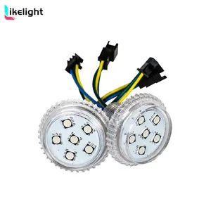 Sumber cahaya titik led kualitas tinggi 24v 35mm 6 led lampu piksel digital individual lampu taman hiburan