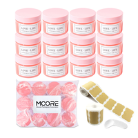 Emballage de soins de la peau cosmétiques de luxe pots transparents contenant de gommage au beurre de corps cosmétique pots de crème en plastique pour animaux de compagnie vides avec couvercles