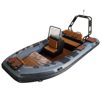 Sport 16ft RIB480 bateau à coque en V profond PVC/Hypalon/Orca bateau pneumatique rigide en aluminium à vendre