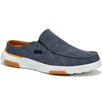 Mocassins orthopédiques à semelle souple avec soutien de la voûte plantaire, tige en toile, semelle extérieure en caoutchouc, décontractés, pour fasciite plantaire, avec semelle intérieure en mousse à mémoire de forme rembourrée