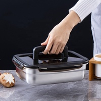 304 acier inoxydable alimentaire scellé conteneurs Portable isolé petit déjeuner boîte de stockage des aliments ensemble de conteneurs bento boîte