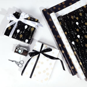 Wholesale 80g Coated Birthday <b>Paper</b> 43*300cm Luxury Custom Gift <b>Wrapping</b> <b>Paper</b> for Packaging - Product Image 6