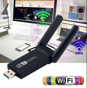 อะแดปเตอร์เครือข่ายไร้สายแบบดูอัลแบนด์ AC1200 สำหรับเดสก์ท็อปพีซีและแล็ปท็อป 2.4GHZ และ 5.8GHZ ตัวรับสัญญาณไวไฟ USB ภายนอก - Product Image 5