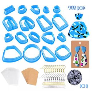 Mới 118 Cái Hình Dạng Khác Nhau Nhựa Polymer Clay Bông Tai Cắt Bông Tai Làm Khuôn Cho Cookie Cookie - Product Image 2