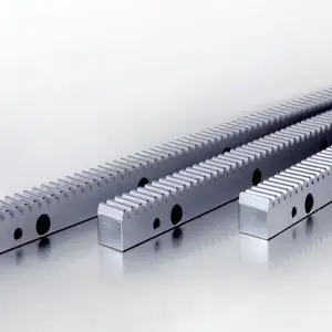 Yüksek hassasiyetli özelleştirilmiş CNC modülü çelik pinyon esnek dişli raflar sürgülü kapı için raf ve pinyon dişli