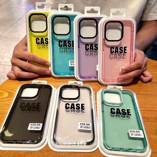 Colorful Style Clear Soft Phone Case Solid Color Cover for IPhone 17 16 15 14 13 12Pro Max Phone Case