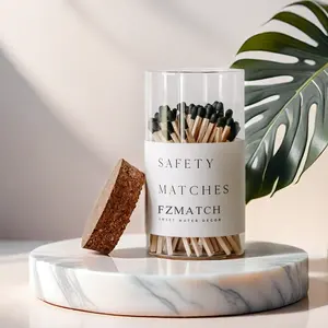 Factory Matchbottle Custom Matchstick Cigar 3 Inch Candle Incense Wood With Logo Safe Hotel Bulk Bottle Match