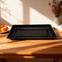 Barquette en plastique PP de qualité alimentaire, compatible micro-ondes, pour emballage de plats à emporter (steak, sushi, gâteau), personnalisable, conteneur alimentaire frais