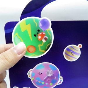 Sterren Gel Sticker Raam Jelly Sticker Aangepaste Tep Sticker Boek Kinderen Jelly Herbruikbare Jelly Stickers 3D Reliëf Jelly Stickers - Product Image 6