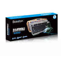 Penjualan terlaris 8350 Keyboard dan Mouse Gaming berkabel Kombo Universal untuk komputer Desktop & Laptop isi ulang untuk penggunaan ponsel